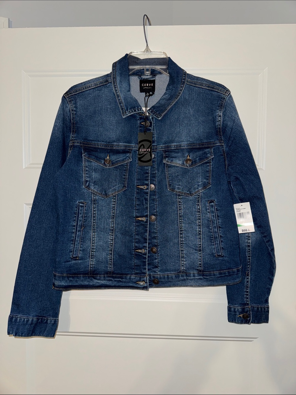 Curve Live In Denim Jacket - Dark Blue